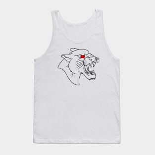 HomeSchoolTattoo Panther Head (RED EYE) Tank Top